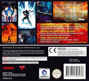 Ninja Gaiden: Dragon Sword - Box - Back Image