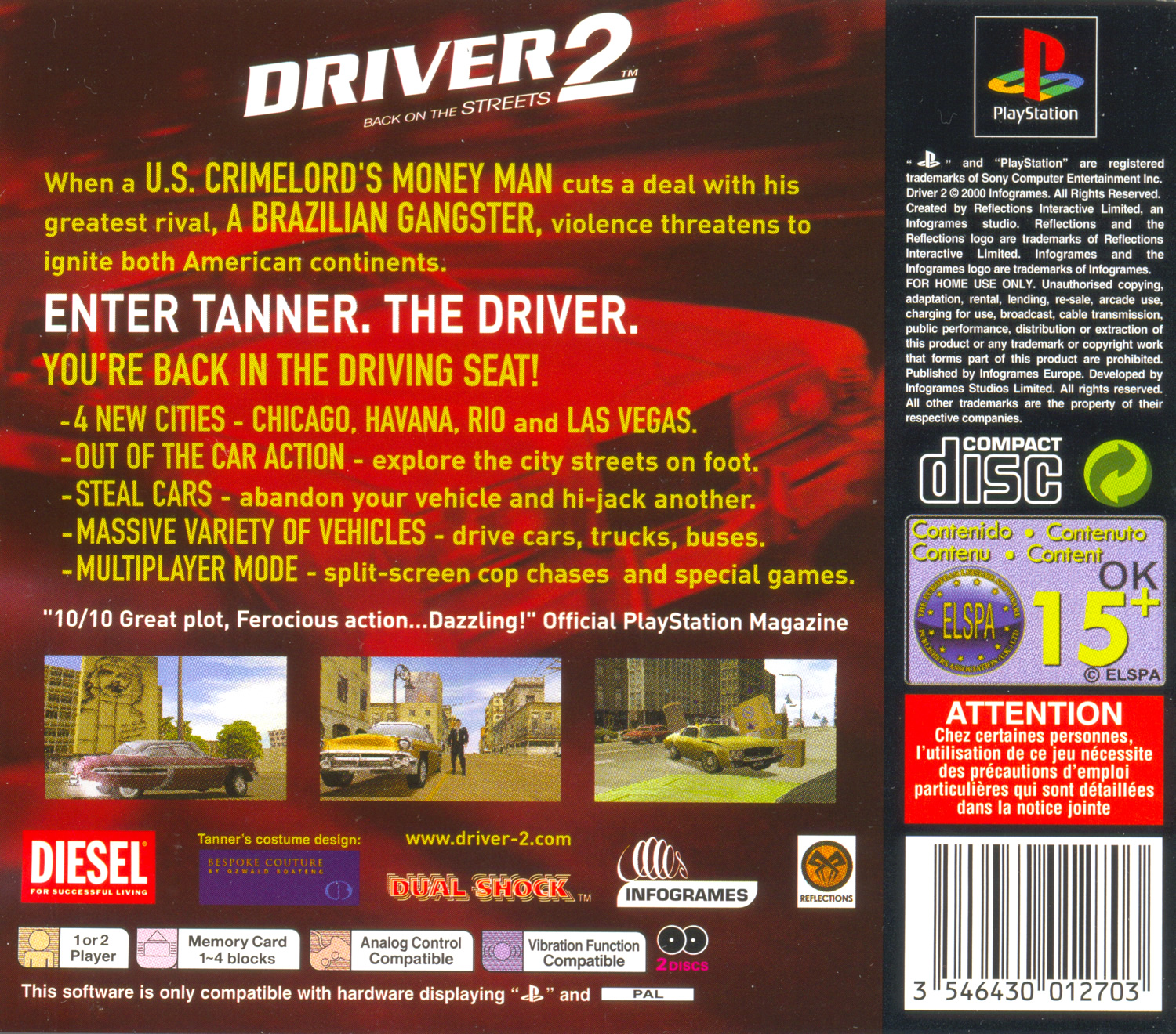 Driver 2: The Wheelman Is Back Details - LaunchBox Games Database