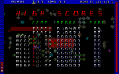 Megapede (1993) - Screenshot - High Scores Image