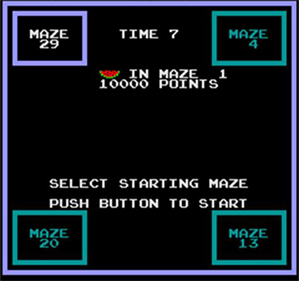 Maze Invaders - Screenshot - Game Select