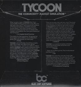 Tycoon: The Commodity Market Simulation - Box - Back Image