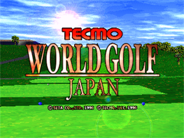 Tecmo World Golf - Screenshot - Game Title Image