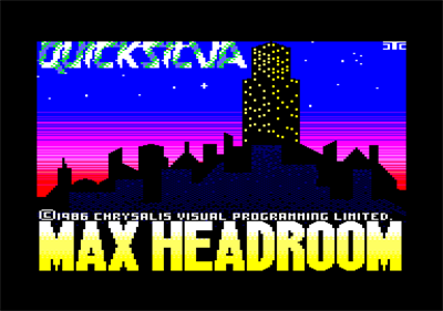 Max Headroom - Screenshot - Game Title Image