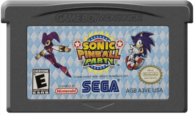 Sonic Pinball Party - Cart - Front Image