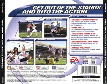FIFA 2001: Major League Soccer - Box - Back Image