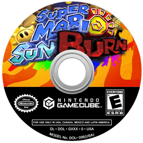 Super Mario Sunburn - Fanart - Disc Image