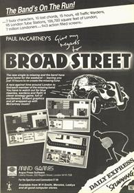 Paul McCartney's Give My Regards to Broad Street - Advertisement Flyer - Front Image