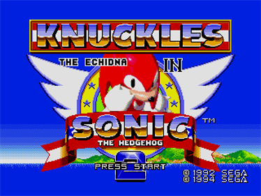 Sonic & Knuckles / Sonic the Hedgehog 2 - Screenshot - Game Title Image