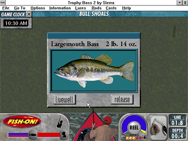 Front Page Sports: Trophy Bass 2: Northern Lakes - Screenshot - Gameplay Image