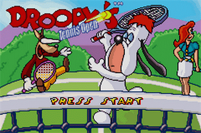 Droopy's Tennis Open - Screenshot - Game Title Image