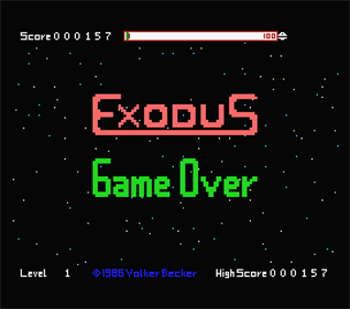 Exodus - Screenshot - Game Over Image