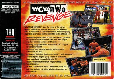 WCW/nWo Revenge - Box - Back Image