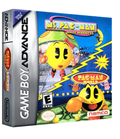 2 Great Games!: Pac-Man World + Ms. Pac-Man: Maze Madness - Box - 3D