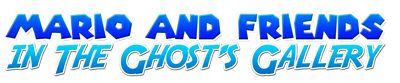 Mario and Friends in: The Ghost's Gallery - Clear Logo Image