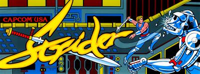 Strider - Arcade - Marquee Image