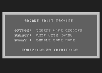 Arcade Fruit Machine - Screenshot - Game Select Image