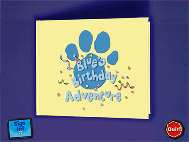 Blue's Birthday Adventure - Screenshot - Game Title Image