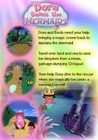 Dora the Explorer: Dora Saves the Mermaids - Box - Back Image