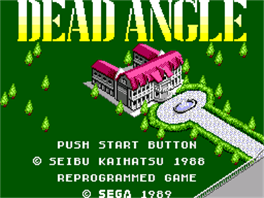 Dead Angle - Screenshot - Game Title Image