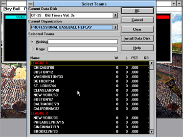 APBA presents: Baseball for Windows - Screenshot - Gameplay Image