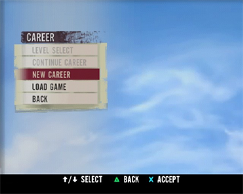 Tony Hawk's Project 8 - Screenshot - Game Select Image