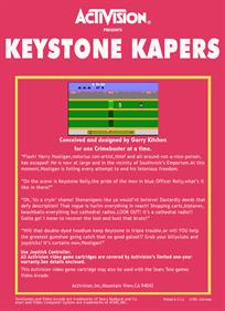 Keystone Kapers - Box - Back - Reconstructed