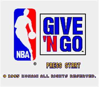 NBA Give 'n Go - Screenshot - Game Title Image