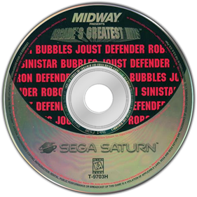 Midway Presents Arcade's Greatest Hits - Disc Image