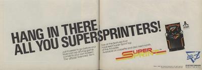 Super Sprint - Advertisement Flyer - Front