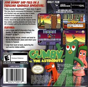 Gumby vs. The Astrobots - Box - Back Image
