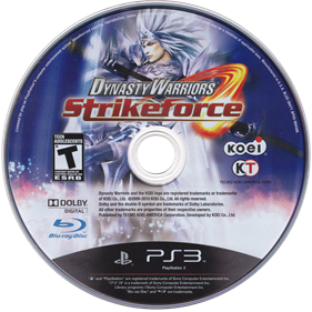 Dynasty Warriors: Strikeforce - Disc Image