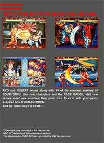 Art of Fighting 2 - Box - Back Image