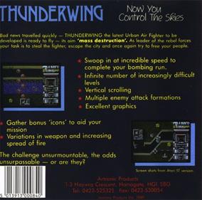 Thunderwing - Box - Back Image