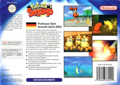 Pokémon Snap - Box - Back Image