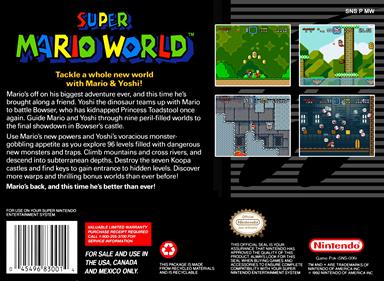 Super Mario World - Box - Back Image