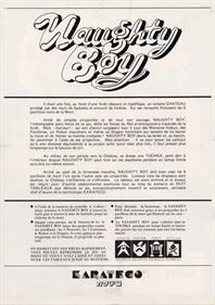 Naughty Boy - Advertisement Flyer - Back Image