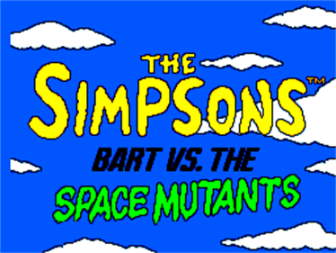 The Simpsons: Bart vs. the Space Mutants - Screenshot - Game Title Image