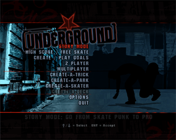 Tony Hawk's Underground - Screenshot - Game Title Image