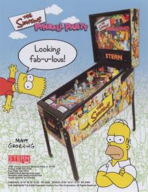 The Simpsons Pinball Party - Advertisement Flyer - Front Image