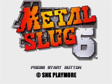 Metal Slug 6 - Screenshot - Game Title Image