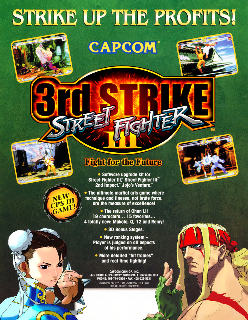 street fighter 3 3rd strike fightcade rom