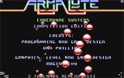 Armalyte: Competition Edition - Screenshot - Game Title Image