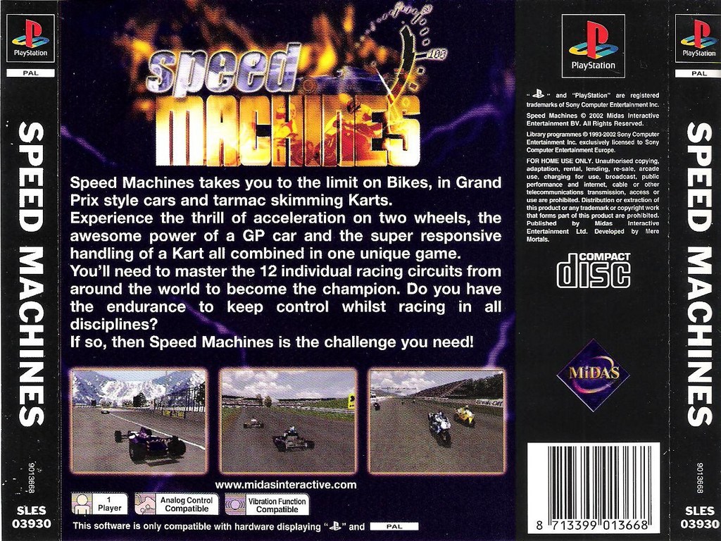 Speed machines. Машина ps1 Fullrace.