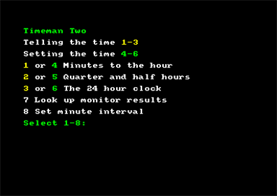 Timeman Two - Screenshot - Game Select Image