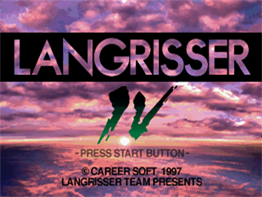 Langrisser IV - Screenshot - Game Title Image