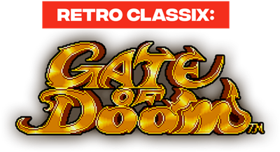 Retro Classix: Gate of Doom - Clear Logo Image