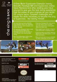 Jeremy McGrath Supercross World - Box - Back Image