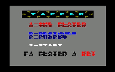 Tapper - Screenshot - Game Select Image