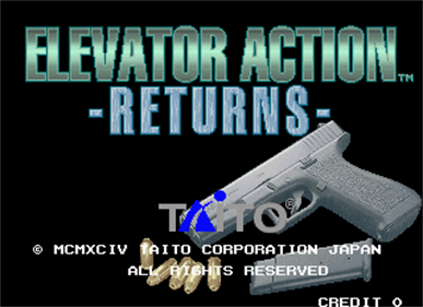 Elevator Action Returns - Screenshot - Game Title Image