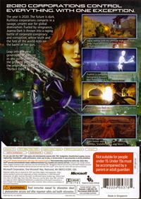 Perfect Dark Zero - Box - Back Image